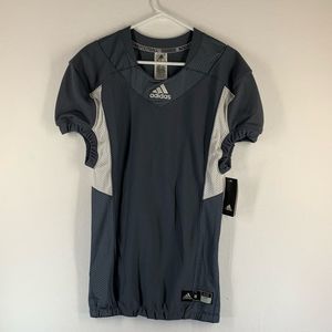 Adidas Football Jersey AZ9302 330 Tech Fit Hyped SZ M NWT Gray $80 MSRP